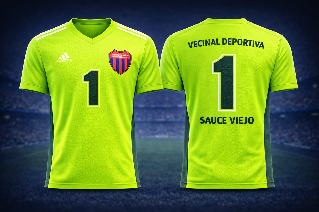 Camiseta de arquero verde flúor